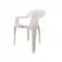 Silla Plastica Con Brazos Resistente A La Lluvia Y El Sol
