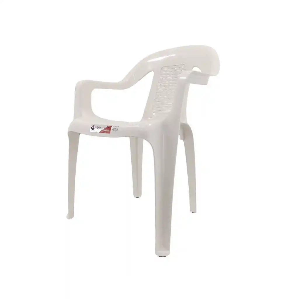 Silla Plastica Con Brazos Resistente A La Lluvia Y El Sol