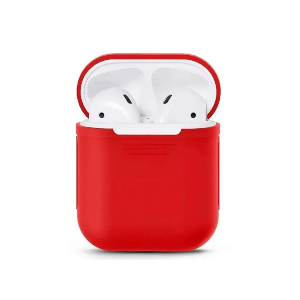Auriculares Inalámbricos Airpods Pro 4 Con Estuche Plástico Color Rojo