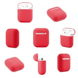 Auriculares Inalámbricos Airpods Pro 4 Con Estuche Plástico Color Rojo
