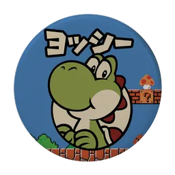Yoshi Super Mario Botón Pinback
