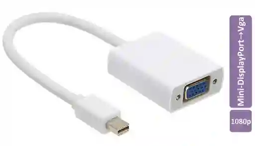 Adaptador Mini Displayport A Vga Convertidor Display Port Imac Mac