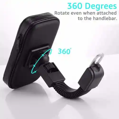 Soporte Estuche Holder Porta Celular Moto Para Espejo Retrovisor
