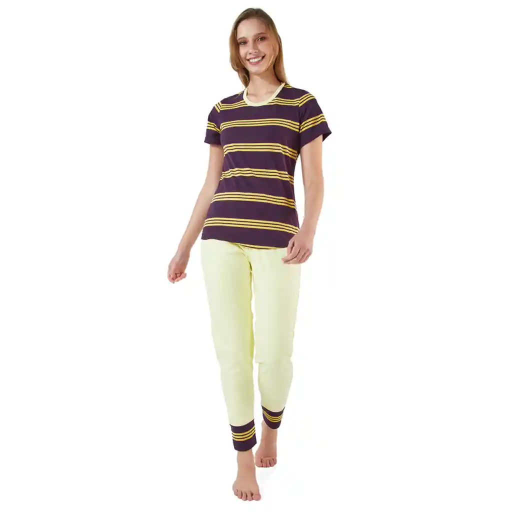 Pijama Mujer Hanna Amarillo Talla Xxl