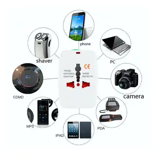 Adaptador Viajero Convertidor Universal Europeo