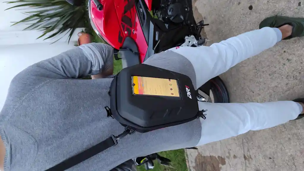 Tank Bag Maleta Moto Porta Celular Impermeable Manos Libres