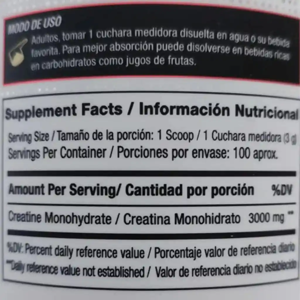 creatina monohidratada vItanas 300 g