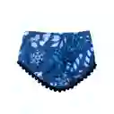 Pañoleta Navideña Azul Doble Faz Talla S