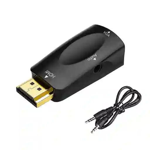 Adaptador Hdmi A Vga Activo 4k Con Audio Premium