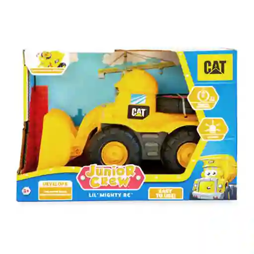 Tractor A Control Remoto Pala Frontal Con Luces Junior Cat