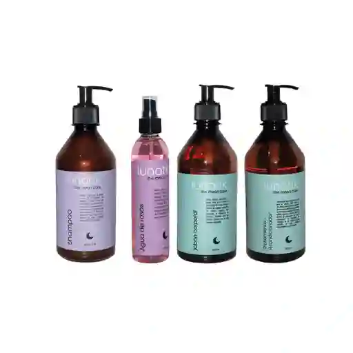 Shampoo + Agua De Rosas + Jabón Corporal + Tratamiento Acondicionador