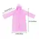 Impermeable Para Niños Rosado Poncho De Lluvia Con Capucha Camping