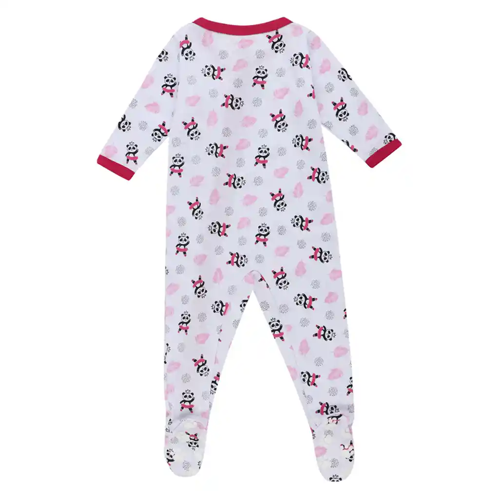 Pijama Bebé Enteriza Bunny Estampado Niña Fucsia Talla 12-18 Meses