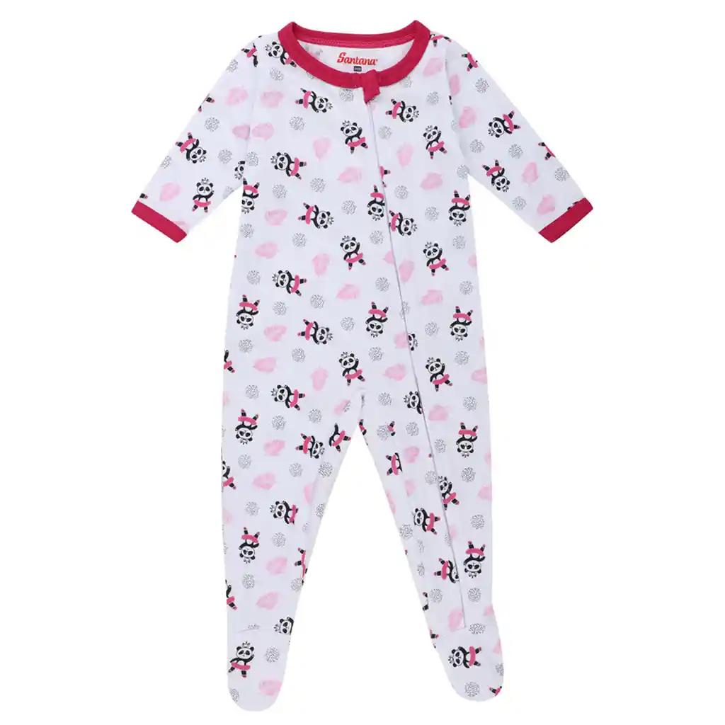 Pijama Bebé Enteriza Bunny Estampado Niña Fucsia Talla 12-18 Meses