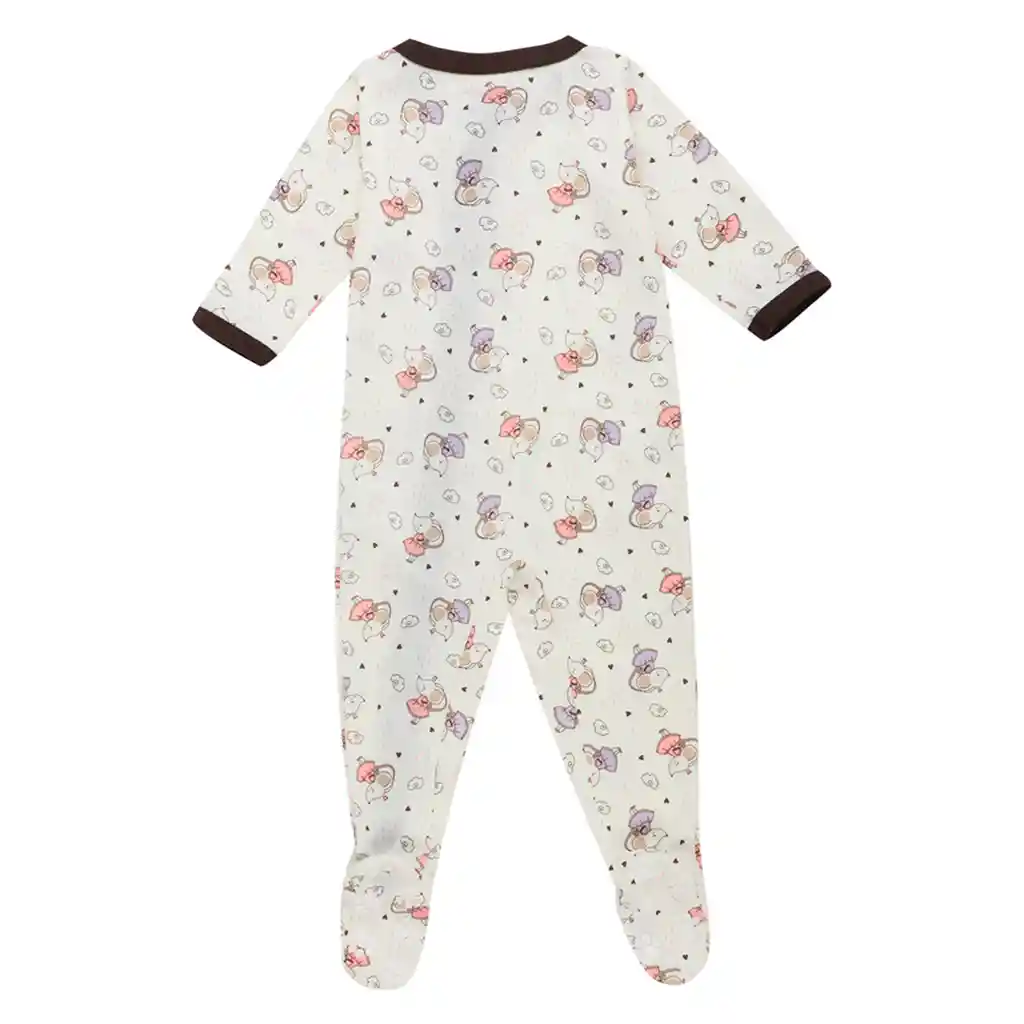 Pijama Bebé Enteriza Bunny Estampado Niña Curuba Talla 18-24 Meses