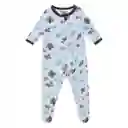 Pijama Bebé Enteriza Bunny Estampado Niño Verde Mar Talla 000 Meses