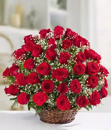 Canasta De Rosas Rosas Xxl