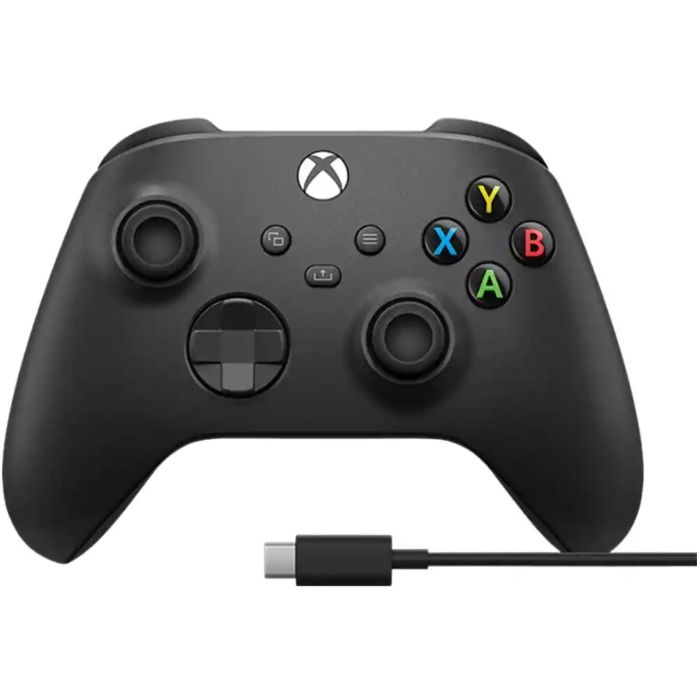 Xbox One Control Core Carbón Black + Cable Usb