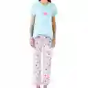 Pijama Materna Micaela Azul Celeste Talla S