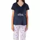 Pijama Materna Florencia Rosado Talla S