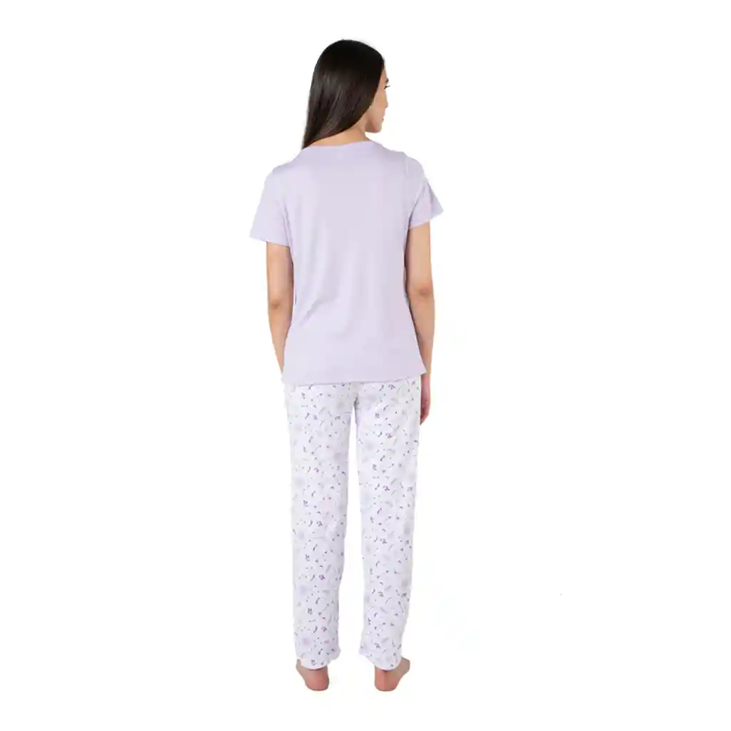 Pijama Materna Florencia Lila Talla S