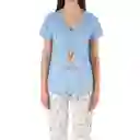 Pijama Materna Florencia Azul Hortensia Talla L