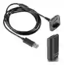 Kit Carga Y Juega Xbox 360 Juega 35 Horas Batería Cable Control Xbox Mando