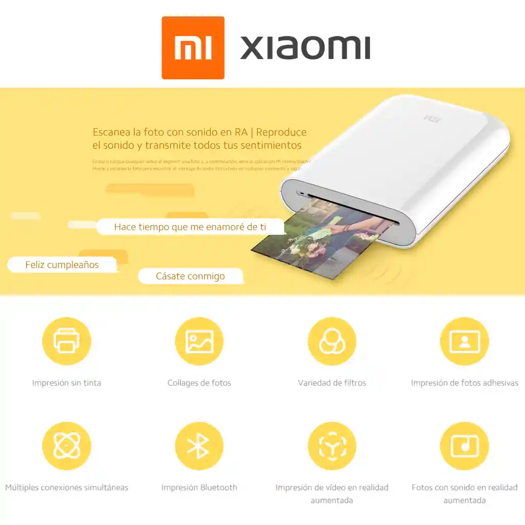 Impresora Fotográfica Portátil Xiaomi Portable Photo Printer