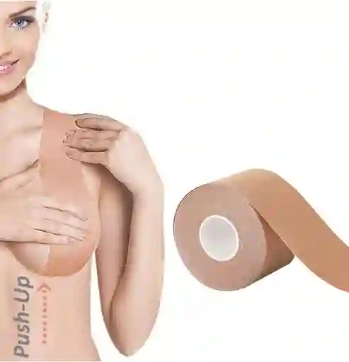 Cinta Cubre Pezón 5 Metros Push Up Adhesiva Cubrepezon Invisible Senos Pezones
