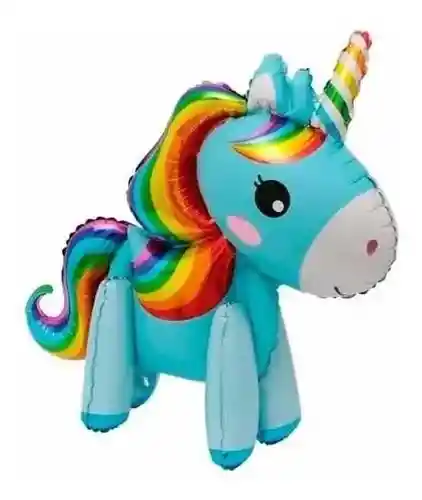 Globo Metalizado Unicornio 4d