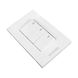 Interruptor Triple Conmutable 10a 110v-250v Color Blanco