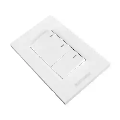 Interruptor Triple Conmutable 10a 110v-250v Color Blanco