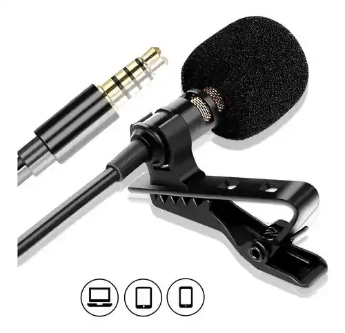 Micrófono De Solapa Para Celular Entrada 3.5 Mm