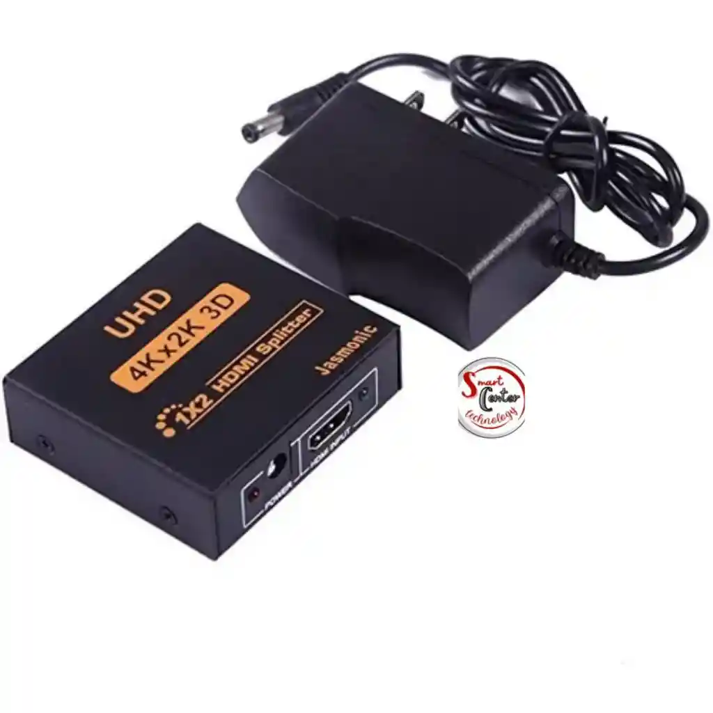 Splitter Hdmi 2 X 1 Multipuerto 2 Salidas + Cargador