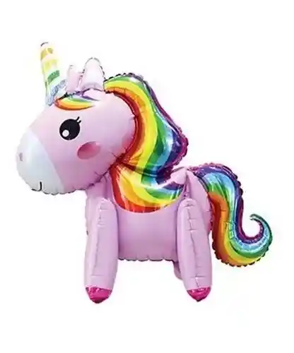 Globo Metalizado Unicornio 4d