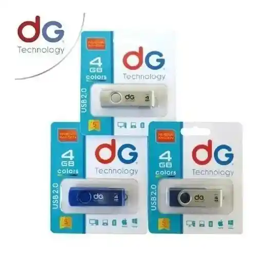 Memoria Usb Pen Drive 4gb Dg Giratoria Velocidad Transfer
