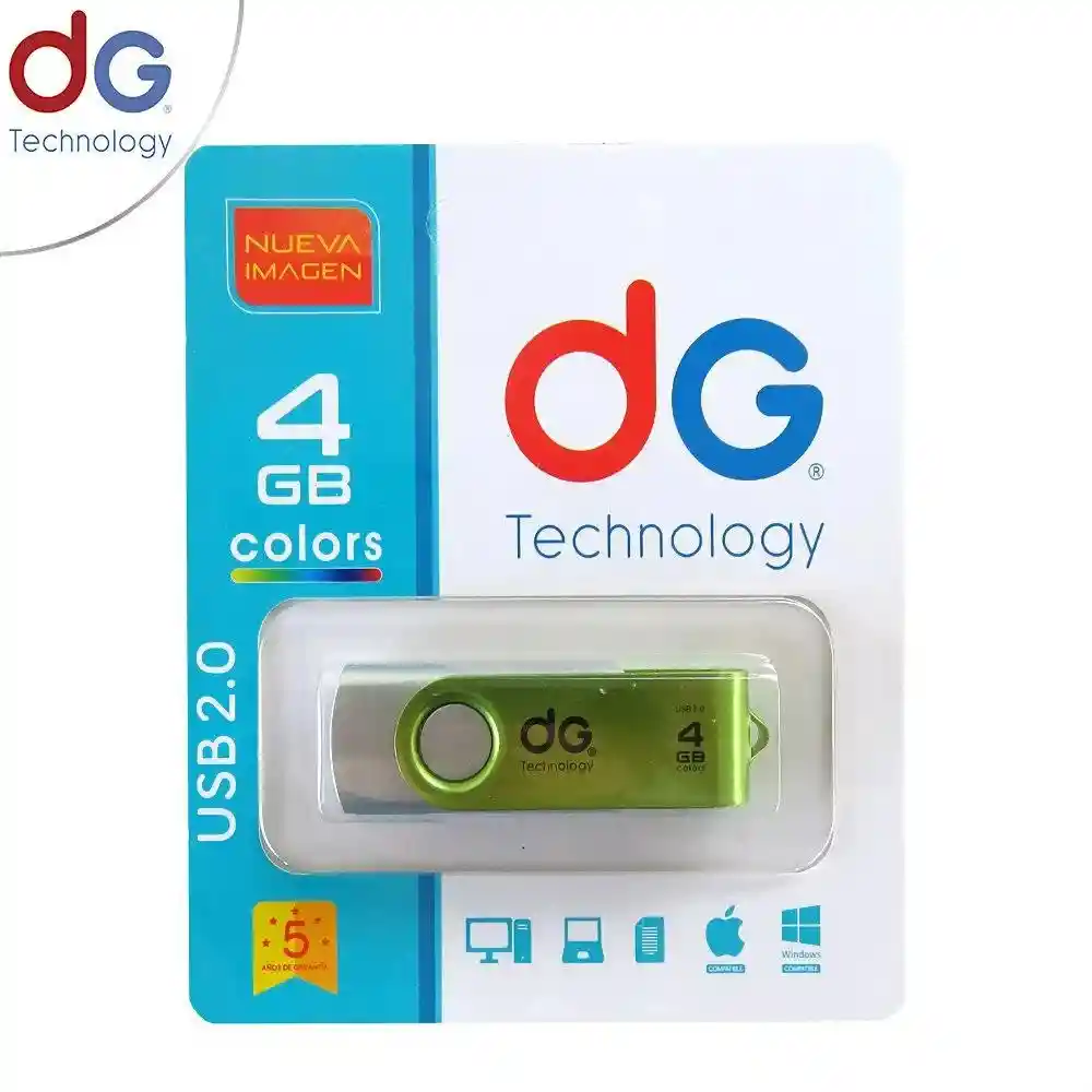 Memoria Usb Pen Drive 4gb Dg Giratoria Velocidad Transfer