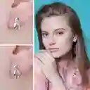 Aretes Tpos Para Mujer Con Amatista Natural Fabricados En Plata 925