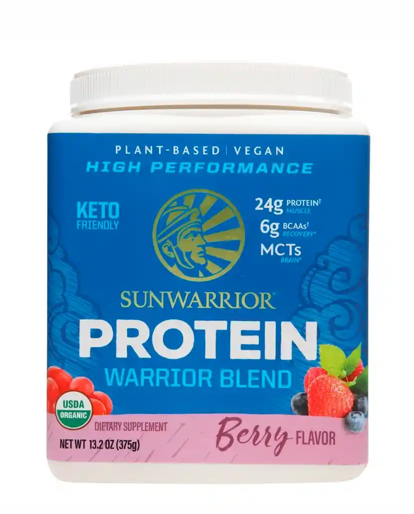 Warrior Proteinablend Berry Sunwarrior 375 Gr