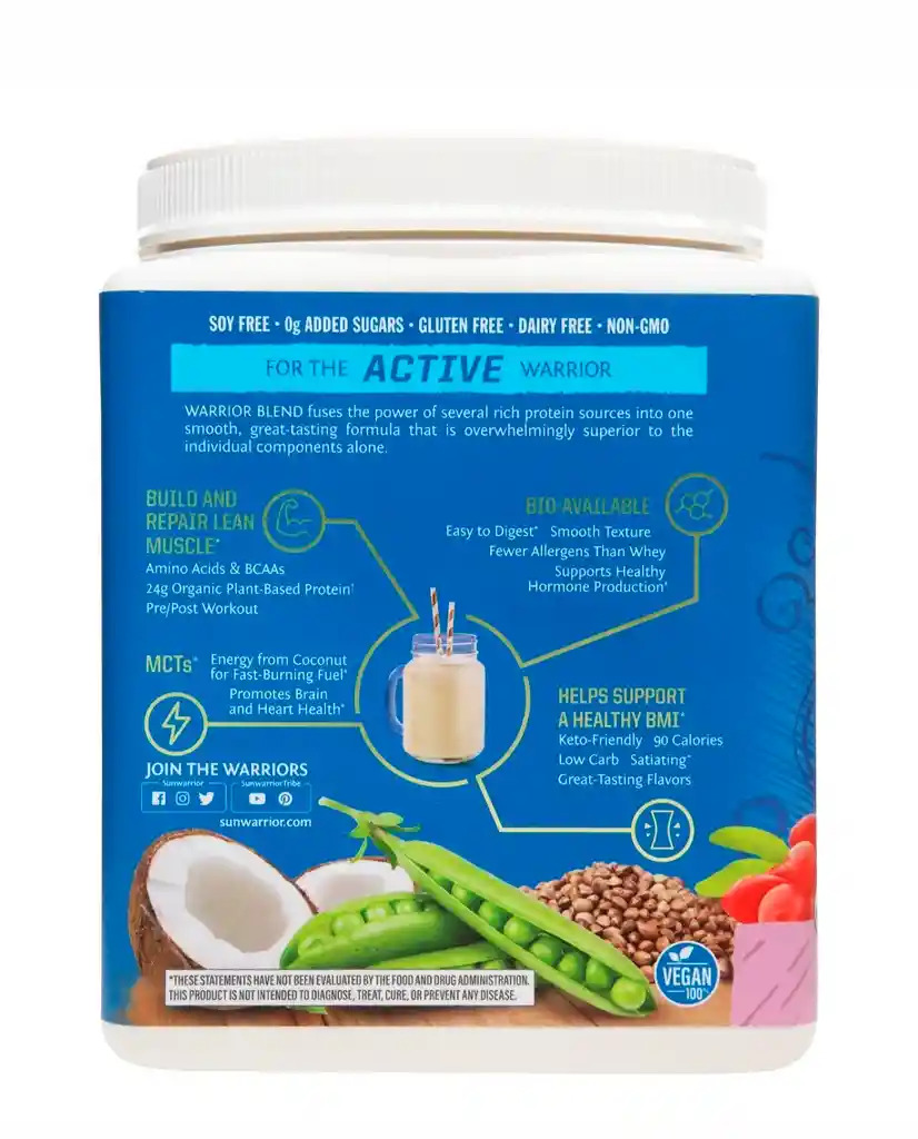 Warrior Proteinablend Berry Sunwarrior 375 Gr