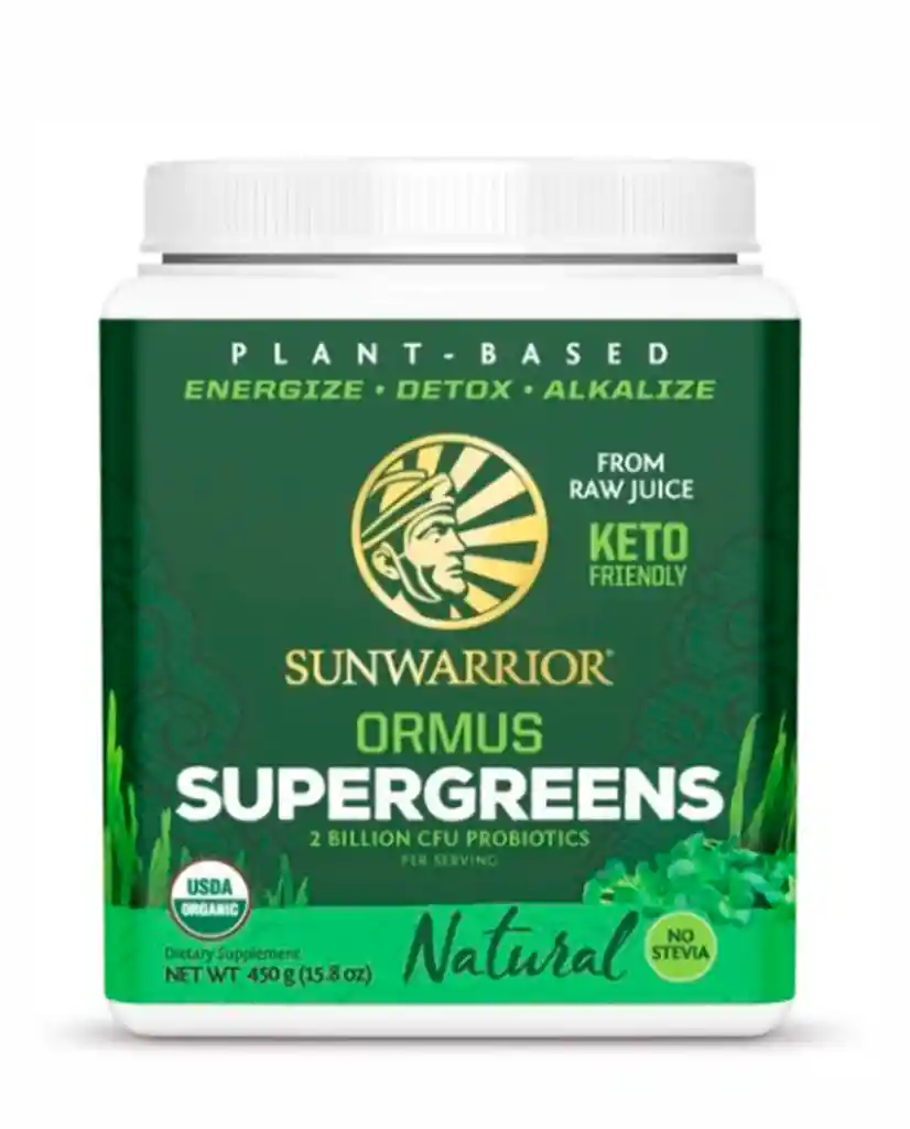 supergreens unflavored sunWarrior 450 gr