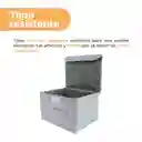 Caja de Almacenamiento de Tela Con Tapa Gris Miniso