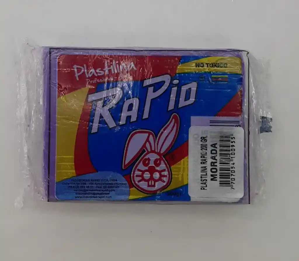 Plastilina Morada Rapid En Bloque X200gr