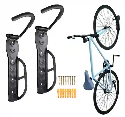 Soporte Para 2 Bicicletas Gancho Pared Bicicleta Resistencia 30kg X 1 Par