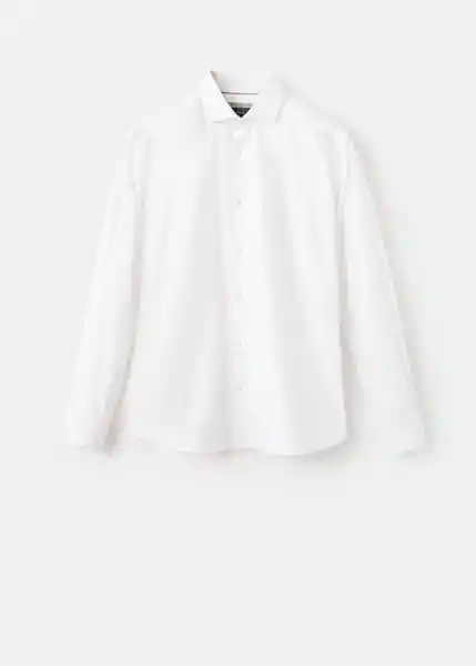 Camisa Bilbao Blanco Talla M Hombre Mango