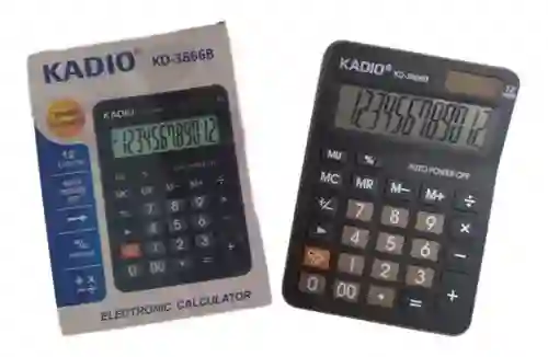Calculadora De Escritorio Kadio Kd-3866b 12 Digitos Nueva