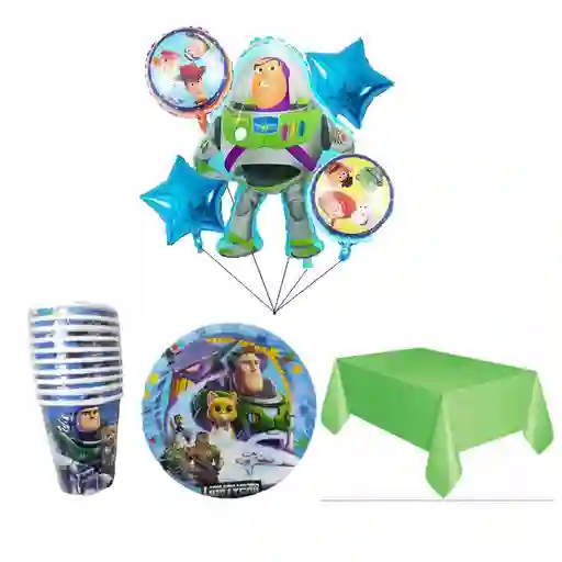 Kit Decoración Buzz Lightyear Cumpleaños 10 Niños