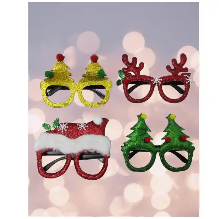 Kit De 4 Gafas Para Navidad - Novena