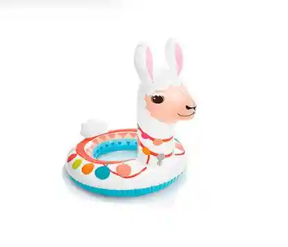 Flotador Inflable Motivo Llama Alpaca Intex 86cm X 58cm 3 A 6 Años