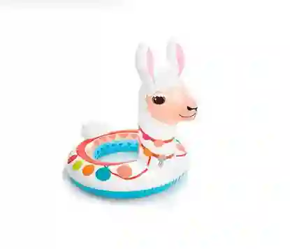 Flotador Inflable Motivo Llama Alpaca Intex 86cm X 58cm 3 A 6 Años